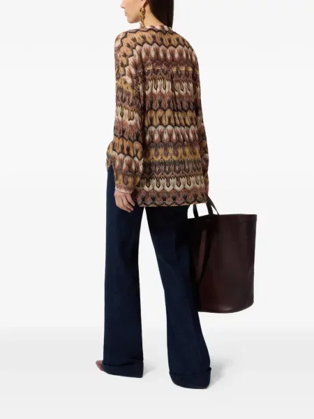 Топ Missoni с V-образно деколте