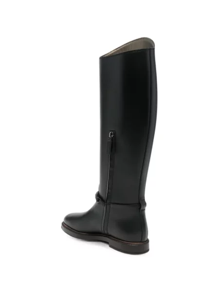 Botine Brunello Cucinelli din piele negru