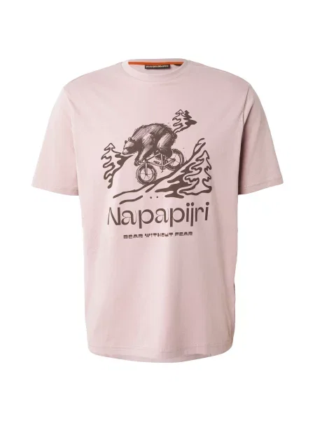 NAPAPIJRI Tricou ciocolatiu / rosé