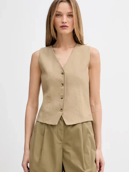 TOMMY HILFIGER Vestă de costum ESS' bej