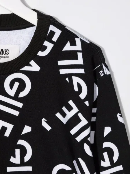 Bluza dziecięca Mm6 Maison Margiela czarna