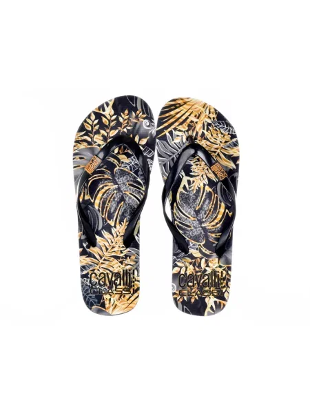 Papuci Cavalli Class Sport negru