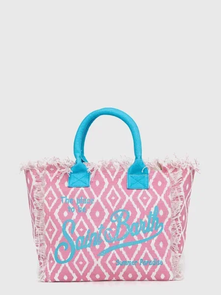Saint Barth geanta de plaja roz