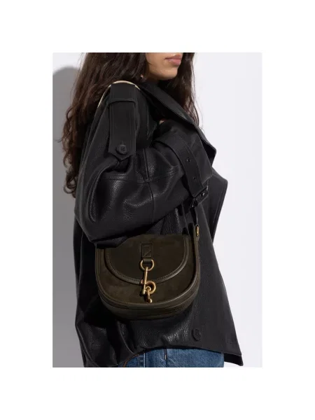 Torebka Burberry skórzana zielona