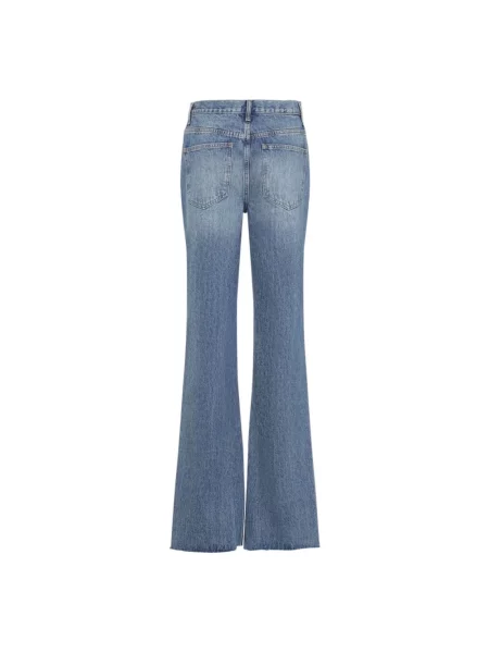 Jeansy dzwony The Frankie Shop niebieskie
