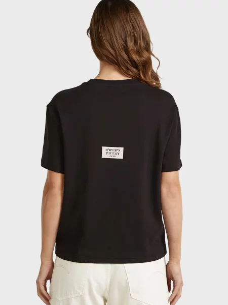 Футболка G-star Raw з автографом чорна