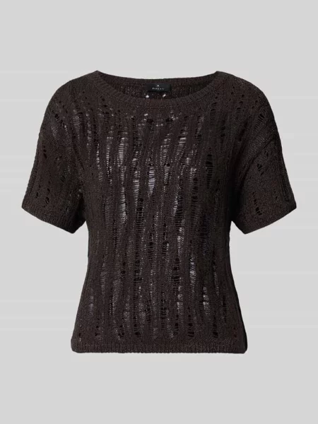 T-shirt o półprzezroczystym designie model Ajour' Monari