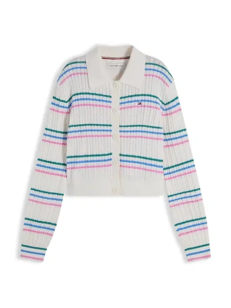 Tommy Hilfiger cardigan pentru copii cu alb