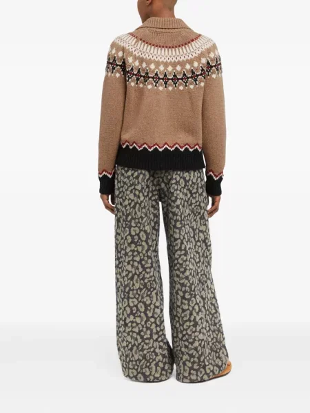 Cardigan Alanui de lână maro