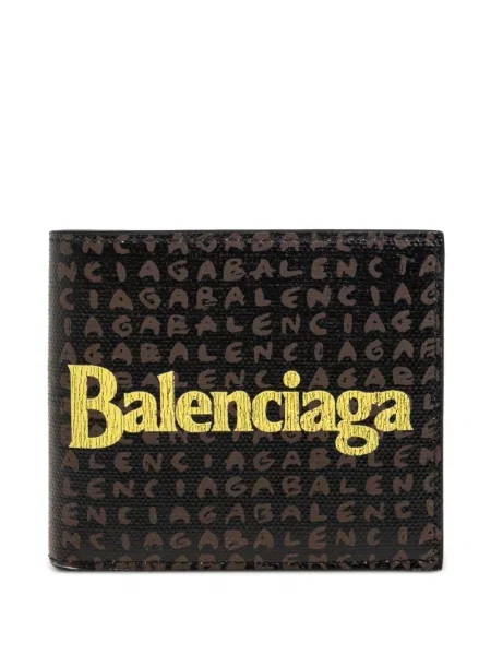 Portofel Balenciaga cu imagine negru