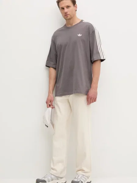 Adidas Originals oversize kratka majica siva