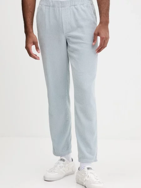 American Vintage pantaloni de catifea cord albastru