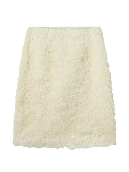 Fusta mini The Garment cu volane alb