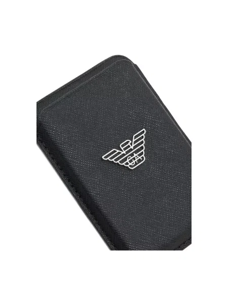 Etui na karty kredytowe Emporio Armani czarny