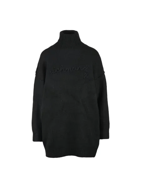 Sweter Richmond wełniany czarny