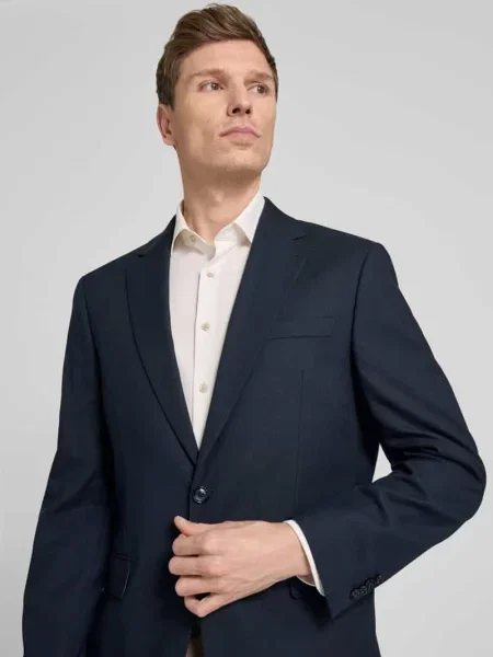 Marynarka z z patką Christian Berg Men granatowa