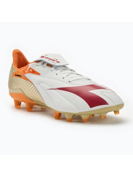 Кросівки футбольні Diadora Maximus Elite ITA T SLX white/chili pepper/russet orange білі
