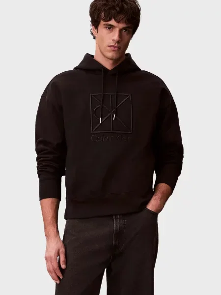 Махрова толстовка Calvin Klein чорна