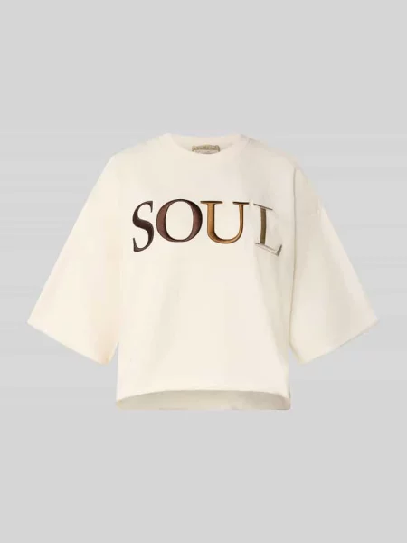 Bluza o krótkim kroju o kroju boxy fit z wyhaftowanym logo Smith And Soul biała