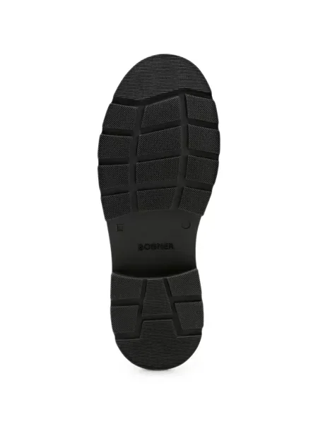 Botine Bogner cu platformă din piele de oaie negru