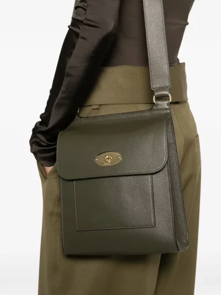 Geantă messenger Mulberry din piele verde