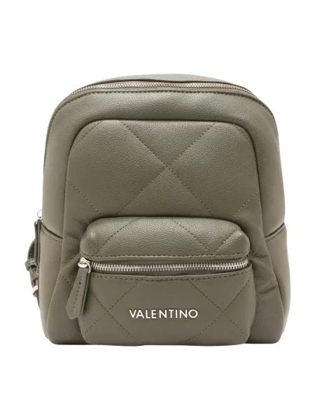 Lniany plecak Valentino By Mario Valentino zielony