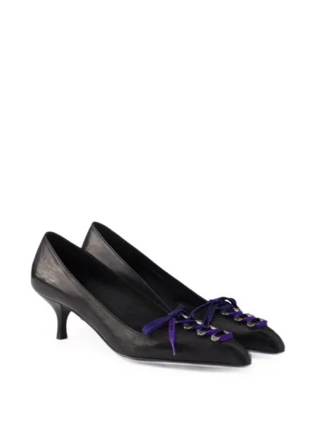 Pantofi cu toc Prada din piele negru