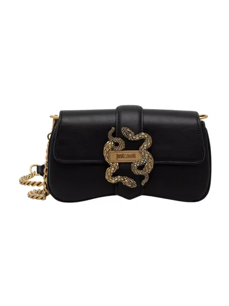 Just Cavalli torebka crossbody z imitacji skóry czarna