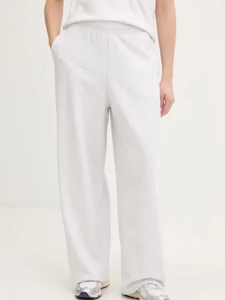 Bombažen spodnji del trenirke Puma Wardrobe Essentials bela