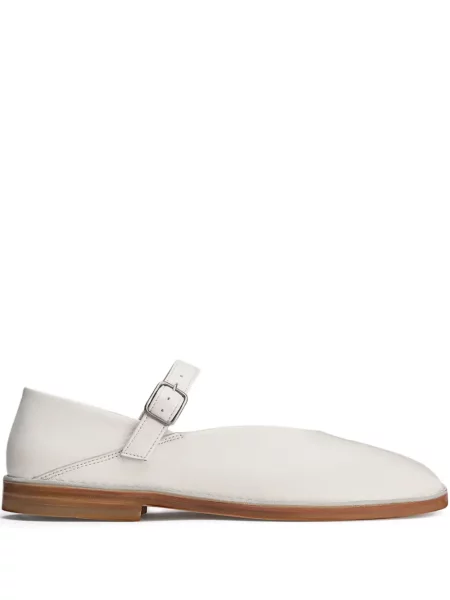 Balerini Lemaire din piele alb