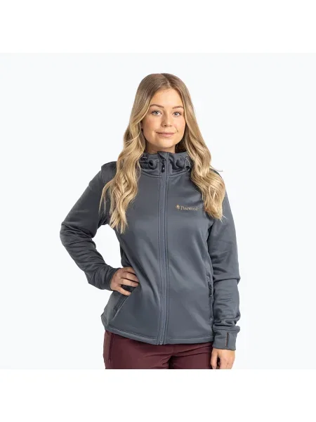Дамски суитшърт за трекинг Pinewood Finnveden Hoodie d.storm blue синьо