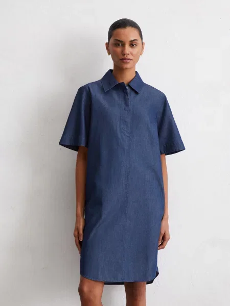 Сукня міні Marc O’Polo бавовна/ліоцел синій