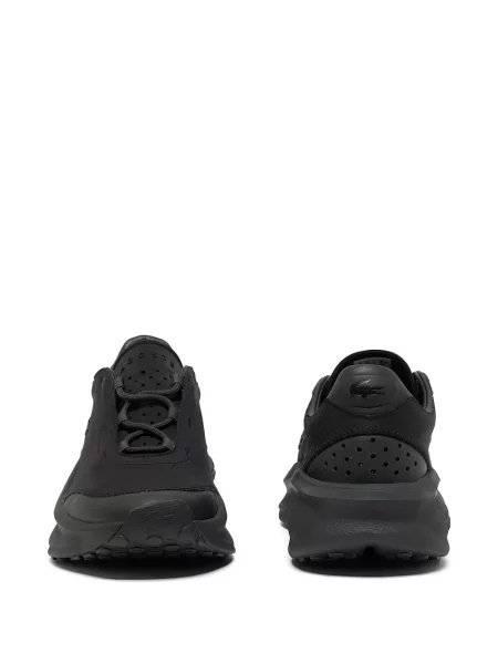 Sneakerși Lacoste cu perforații negru