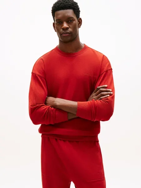 TOMMY HILFIGER Mikina Essential' červená