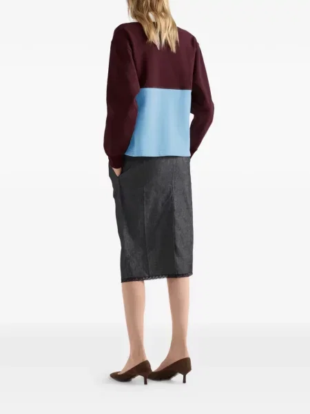 Długi polo Prada polarowe czerwone