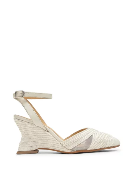 Espadrile Castaner cu pană cu imprimeu geometric