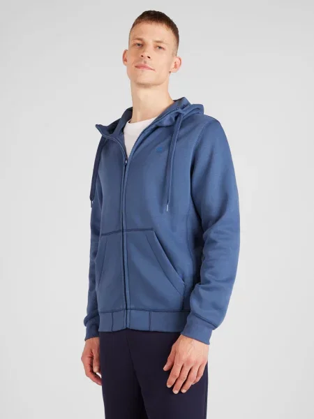 G-Star RAW Tepláková bunda modrá / modrosivá
