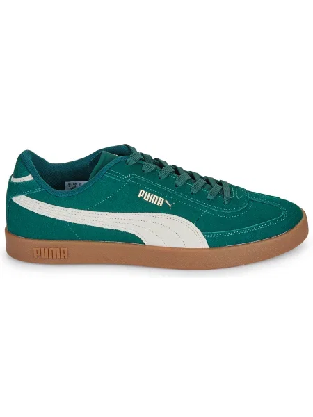 Pantofi Puma din piele de căprioară verde