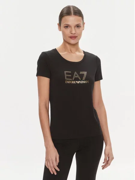 Emporio Armani Marškinėliai TJDQZ Skinny Fit juoda