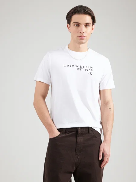 Calvin Klein Jeans Tricou negru alb