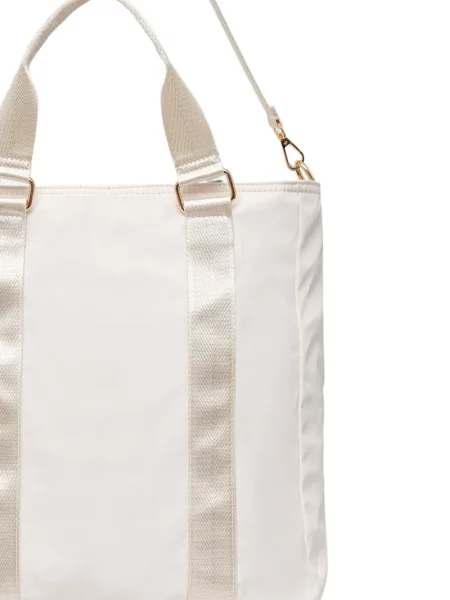 Geantă shopper Blauer cu autograf alb