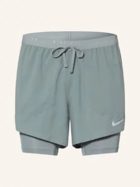 Nike Szorty Do Biegania 2 W 1 Stride grau szare
