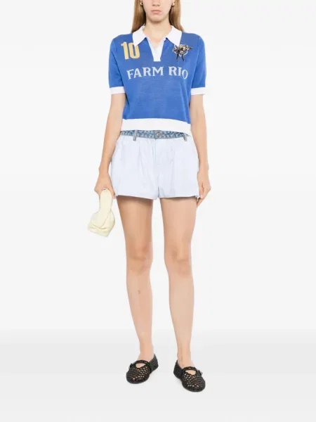 Tricou polo Farm Rio albastru