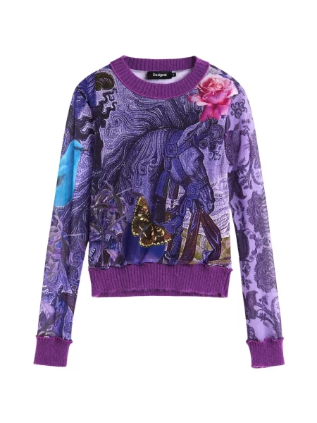Tricou Desigual violet