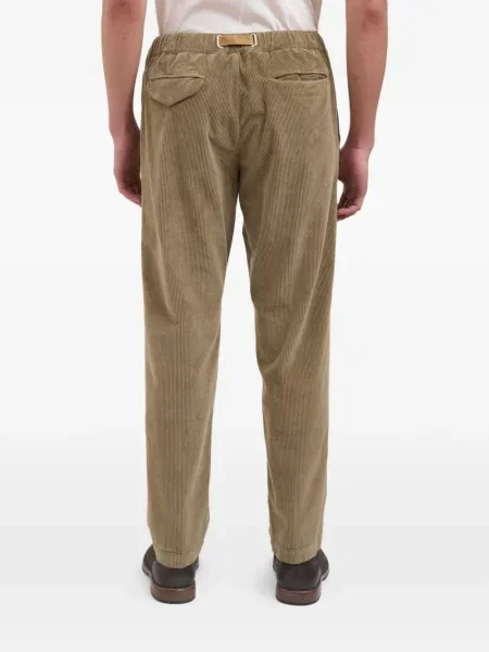 Pantaloni White Sand de catifea cord alb