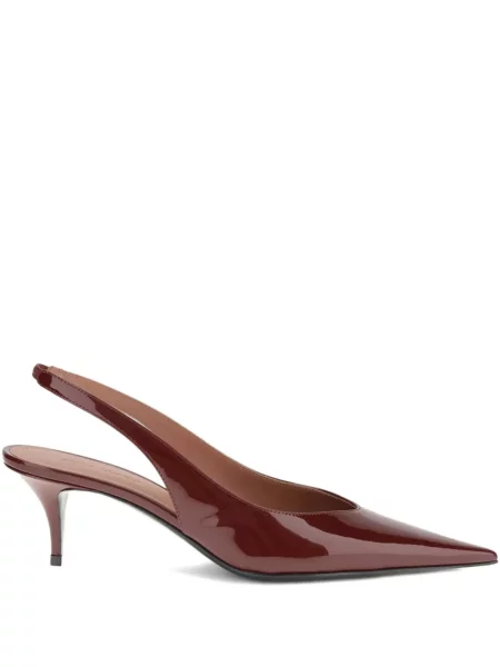 Sandale Amina Muaddi slingback roșu