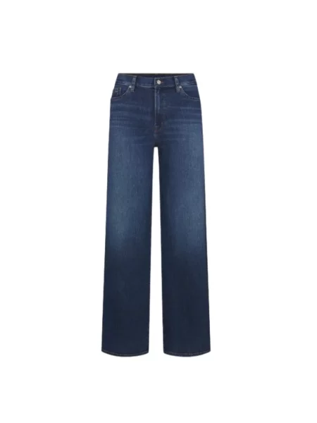 Długi spodnie palazzo Frame niebieski