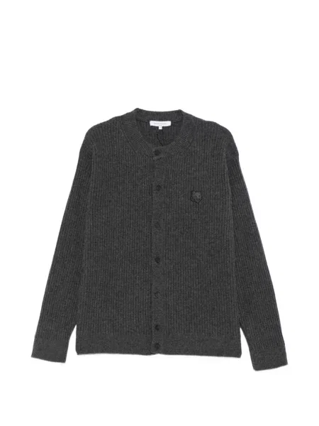 Cardigan Maison Kitsune tricotate gri