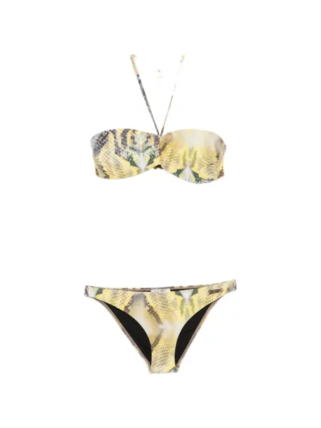 Bikini Balmain cu imagine galben