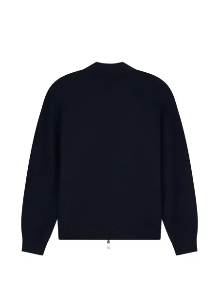 Pulover Armani Exchange cu broderie albastru